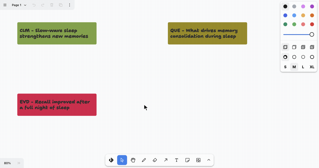 Relation type menu with the add options open